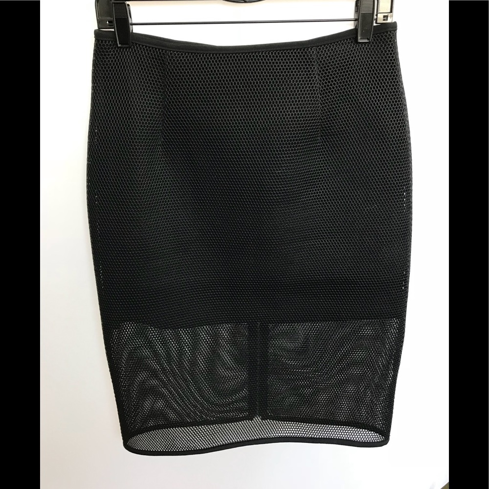 Beautiful and flirty black mesh skirt, size M
